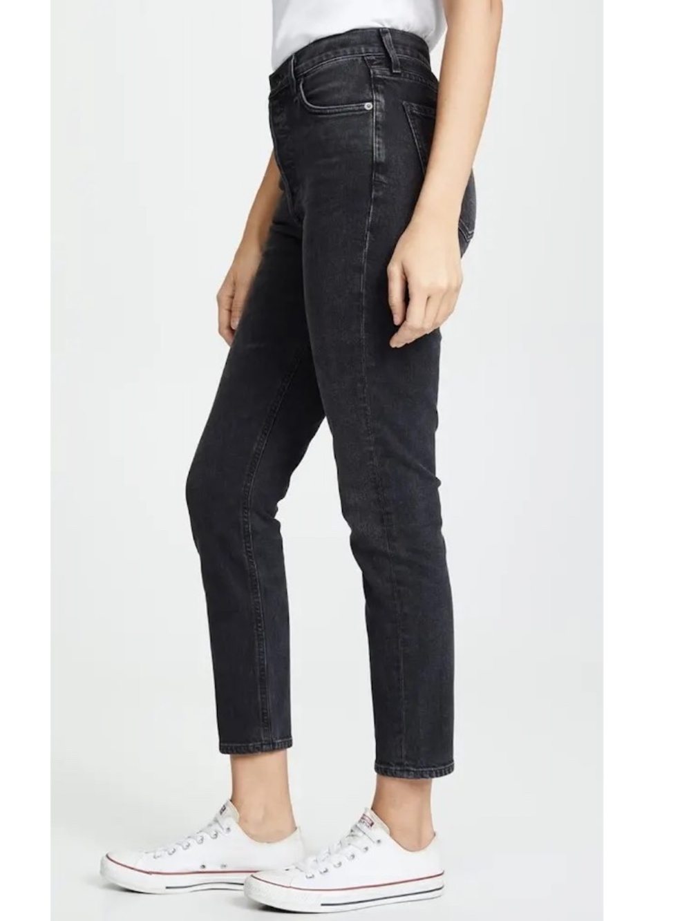 AGOLDE  Hi Rise Nico Slim Fit Jeans in Virtue ( Black) - 26
